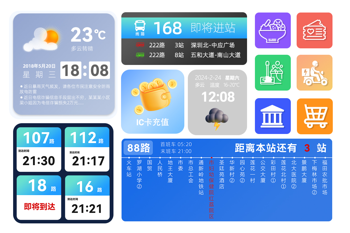 站牌交互与便民服务